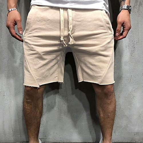 

Men's Running Shorts Athletic Shorts Workout Shorts Drawstring Sports Shorts Bottoms Running Fitness Jogging Breathable Soft Solid Colored Red Grey Orange Light Grey Camel Khaki / Micro-elastic