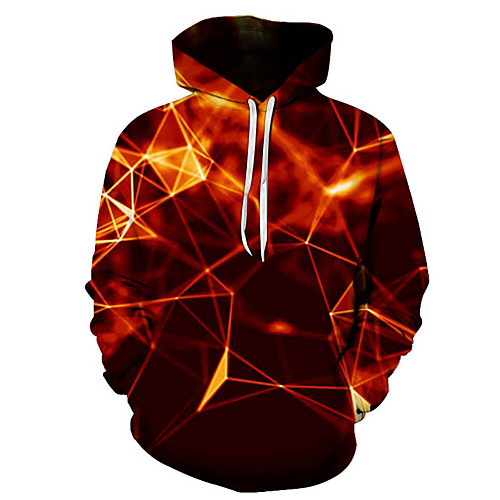 

Men's Casual / Basic Hoodie - 3D Red US32 / UK32 / EU40