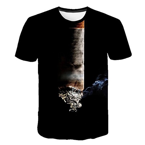 

Men's Daily Basic T-shirt - 3D Print Black