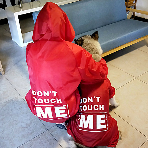

Dog Costume Coat Matching Outfits Bat Dog Clothes Waterproof Black Red Costume Husky Labrador Alaskan Malamute Polyster Color Block Quotes & Sayings Casual / Sporty Fashion Women M Men M XXXL XXXXL
