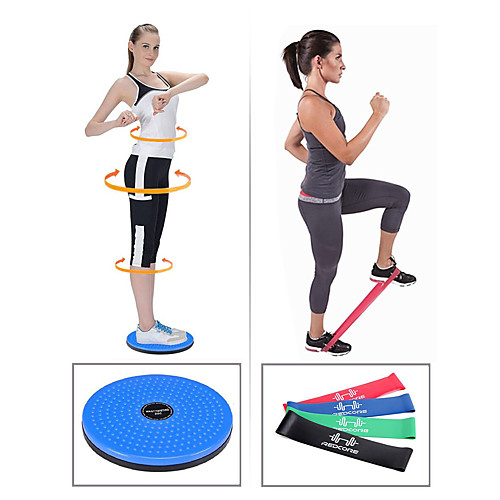

Exercise Resistance Bands 5 pcs 9 7/8 (25 cm) Diameter Sports Mixed Material Yoga Fitness Workout Stability Weight Loss Tummy Fat Burner Resistance Training For Men's Women's Shoulder Waist & Back