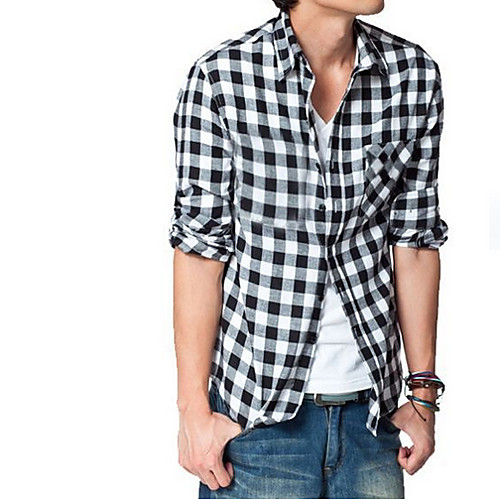 

Men's Daily Shirt - Plaid Black