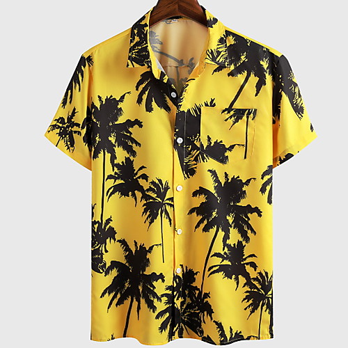 

Men's Daily Tropical EU / US Size Shirt - Graphic Yellow / Short Sleeve