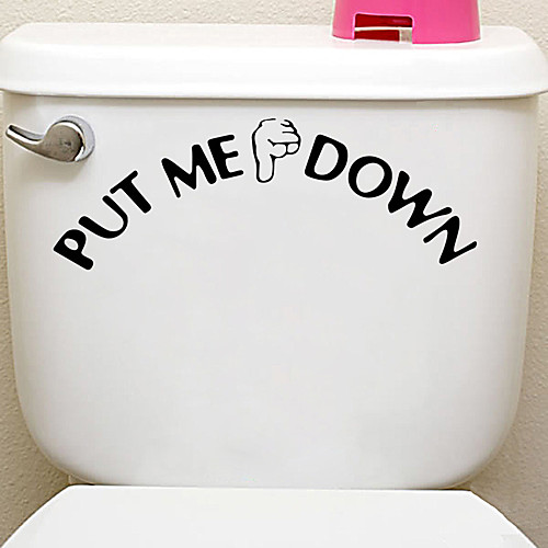 

Hand Gesture Toilet Stickers - Light Switch Stickers Characters / Shapes Bathroom / Indoor