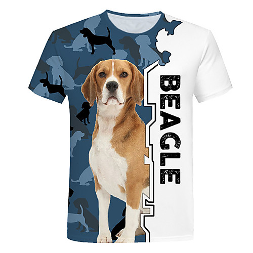 

Men's Daily Going out Basic / Street chic T-shirt - Geometric Print White