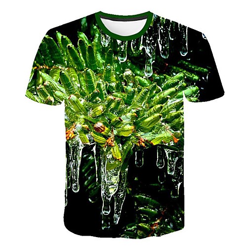 

Men's Daily T-shirt - 3D Print Green