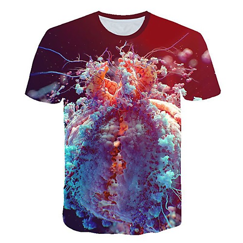 

Men's Daily T-shirt - 3D Print Red