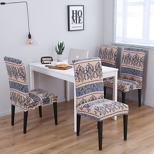 

Chair Cover Geometric Printed Polyester Slipcovers