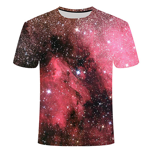 

Men's Daily T-shirt - 3D Print Red