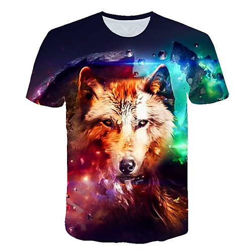 

Men's Daily T-shirt - 3D Print Rainbow