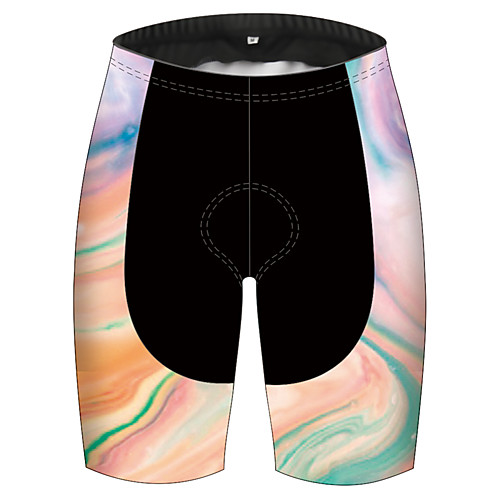 

21Grams Women's Cycling Shorts Polyester Spandex Bike Pants / Trousers Padded Shorts / Chamois Bottoms 3D Pad Quick Dry Ultraviolet Resistant Sports Gradient Black / Yellow Mountain Bike MTB Road