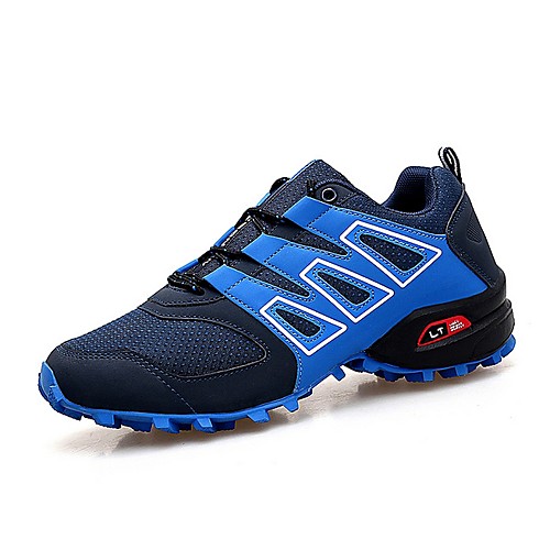 

Men's Comfort Shoes PU Fall Athletic Shoes Running Shoes Black / Royal Blue / Gray