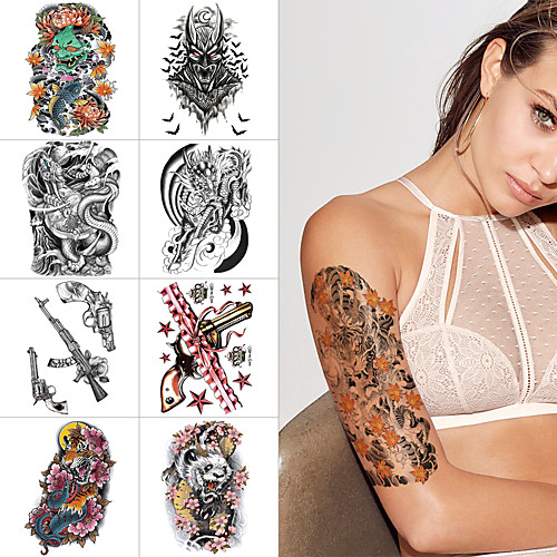 

1 pcs Temporary Tattoos Water Resistant / Waterproof / Safety / Best Quality Face / Body / Hand Water-Transfer Sticker Body Painting Colors