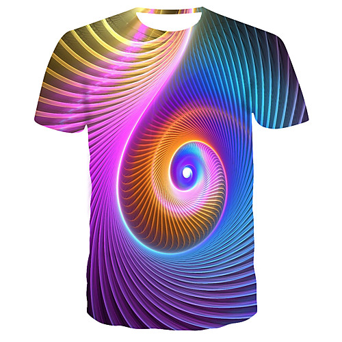

Men's Daily T-shirt - 3D Print Rainbow