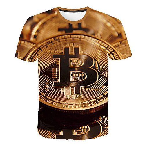 

Men's Daily T-shirt - 3D Print Brown