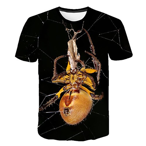 

Men's Daily Going out Basic / Street chic T-shirt - Geometric Print Black