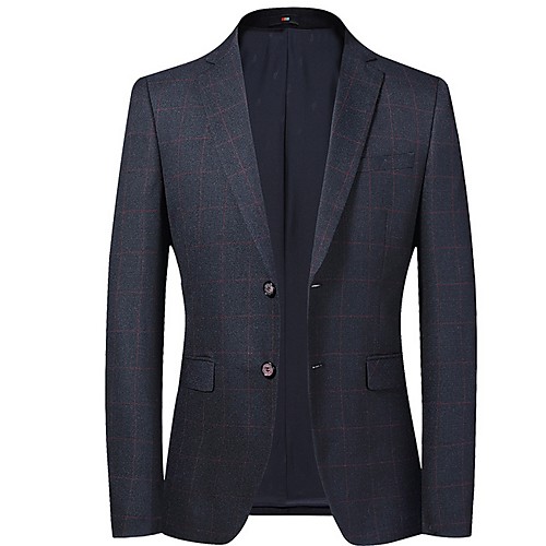 

Men's EU / US Size Blazer Notch Lapel Polyester Red