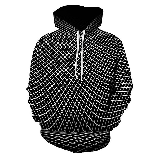 

Men's Casual / Basic Hoodie - 3D Black US32 / UK32 / EU40