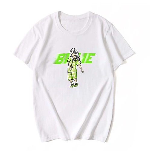 

Inspired by Cosplay Billie Eilish Cosplay Costume T-shirt Cotton Fibre Print Printing T-shirt For Men's / Women's