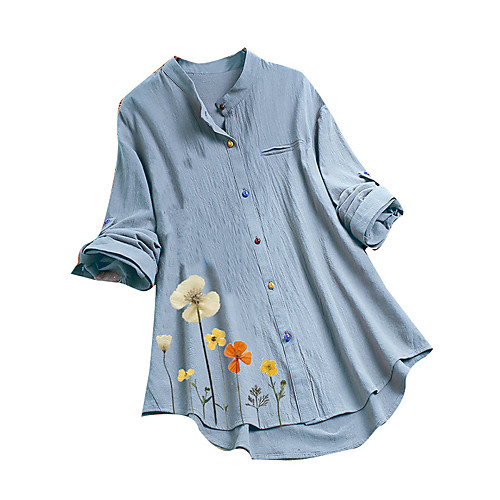 

Women's Daily Shirt - Geometric White