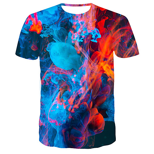 

Men's Daily T-shirt - 3D Print Blue