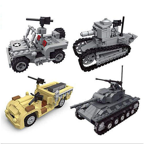 

Building Blocks Military Blocks Vehicle Playset 172-425 pcs Military Tank compatible Legoing Creative DIY Simulation Military Vehicle Tank Fighter All Boys' Girls' Toy Gift / Kid's / Educational Toy