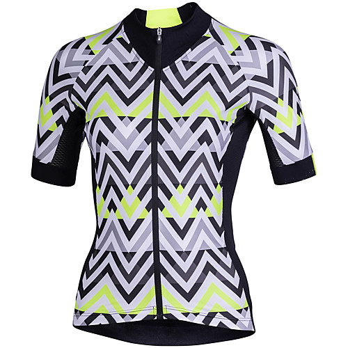 

21Grams Women's Short Sleeve Cycling Jersey 100% Polyester Black / Yellow RedBlue Bike Jersey Top Mountain Bike MTB Road Bike Cycling UV Resistant Breathable Quick Dry Sports Clothing Apparel