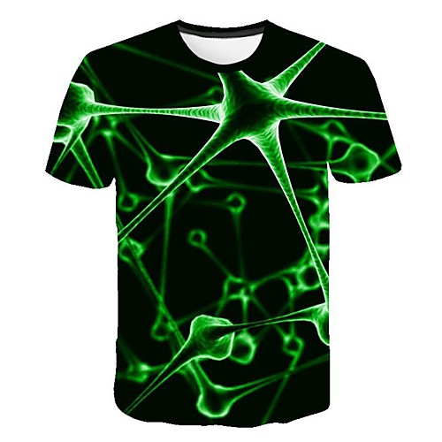 

Men's Daily T-shirt - 3D Print Green