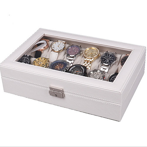 

Storage Organization Jewelry Collection Wooden Rectangle Shape Flip-open Cover