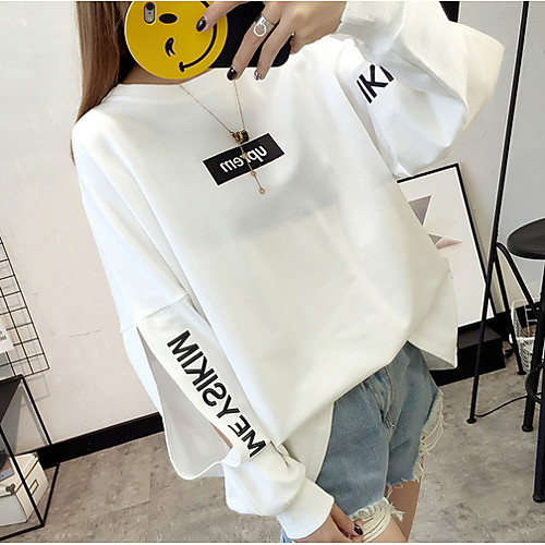 

Women's Basic Sweatshirt - Letter Black M