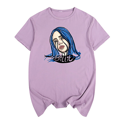 

Inspired by Cosplay Billie Eilish Cosplay Costume T-shirt Cotton Fibre Print Printing T-shirt For Men's / Women's