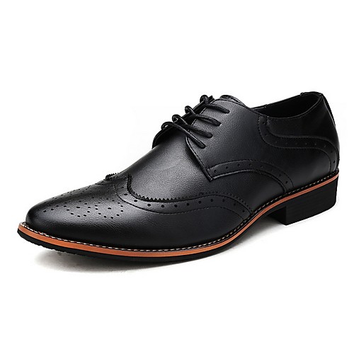 

Men's Comfort Shoes Microfiber Fall & Winter Oxfords Black / Brown / White