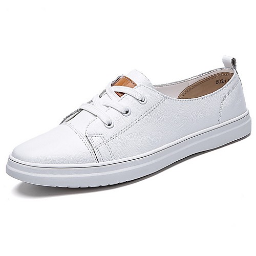 

Women's Sneakers Flat Heel Round Toe PU Winter White / Yellow / Burgundy
