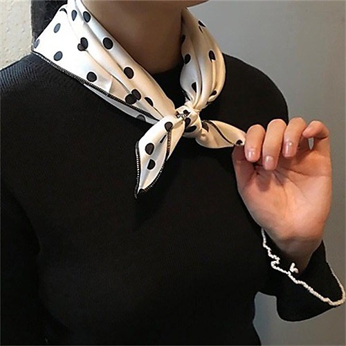 

Bandana Work / Basic / Cute Square Scarf / Infinity Scarf - Leopard / Color Block