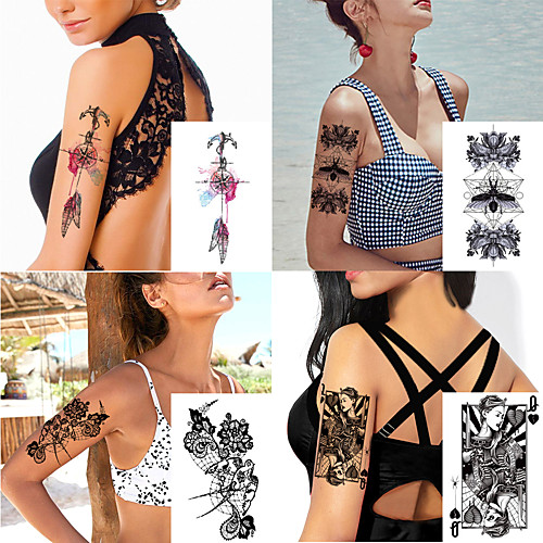 

1 pcs Temporary Tattoos Water Resistant / Waterproof / Safety / Best Quality Face / Body / Hand Water-Transfer Sticker Body Painting Colors