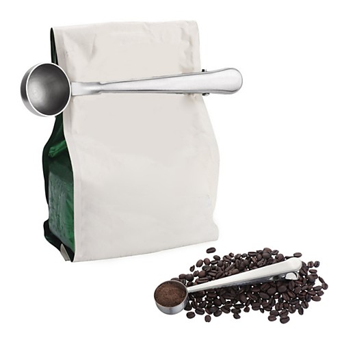 

Multifunction Coffee Scoop with Clip Stainless Steel Tea Coffee Measuring Cup Spoon Kitchen Gadgets