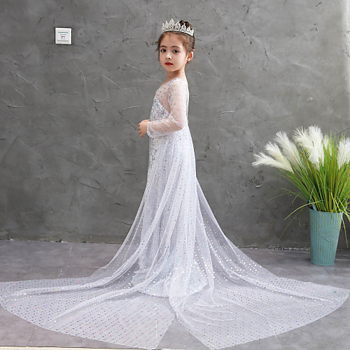 

Princess Dress Girls' Movie Cosplay Halloween White Dress Halloween Children's Day