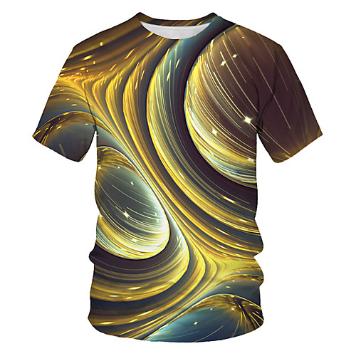 

Men's Holiday Basic T-shirt - Geometric / Galaxy Rainbow