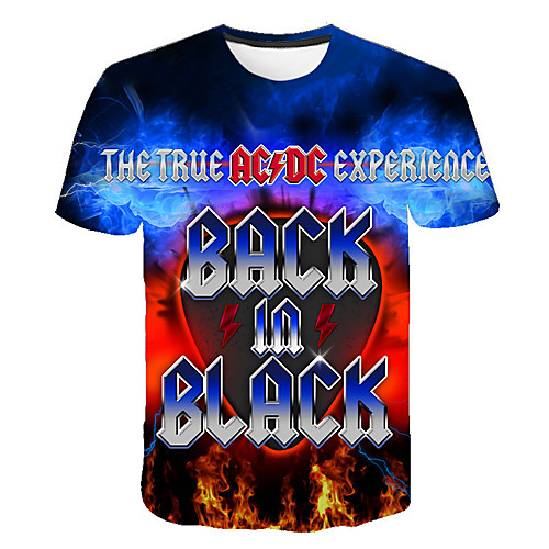 

Men's Daily Going out Basic / Street chic T-shirt - Geometric Print Blue