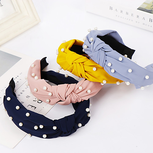 

Women's Ladies Ladies Basic Cute Imitation Pearl Fabric Solid Colored