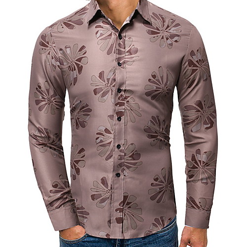 

Men's Daily Shirt - Solid Colored Light Brown