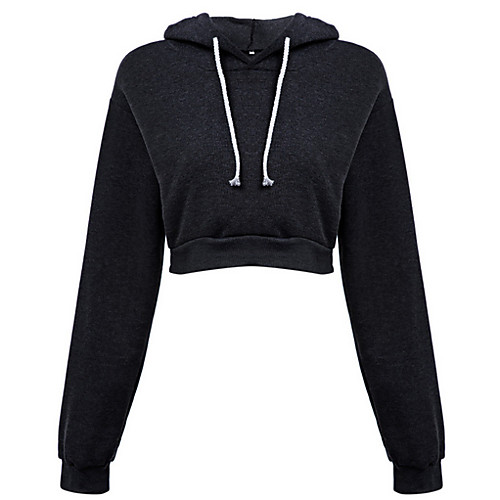 

Women's Basic Hoodie - Solid Colored Black S
