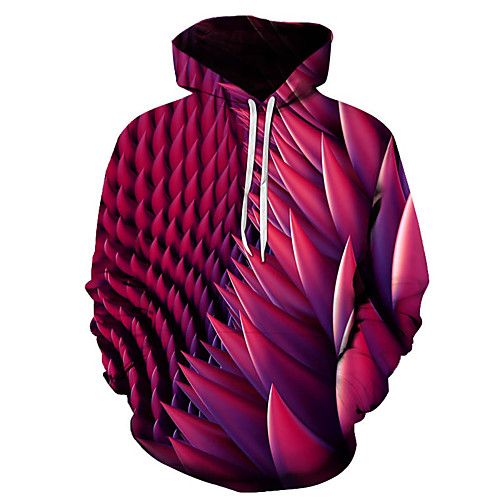 

Men's Casual / Basic Hoodie - 3D Purple US32 / UK32 / EU40