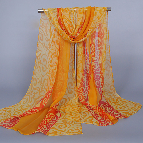 

Women's Active / Basic / Cute Rectangle Scarf - Striped / Floral / Print