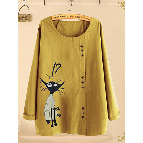 

Women's Daily Blouse - Geometric Yellow