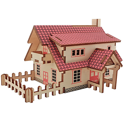 

Wooden Puzzle House Professional Level Wooden 1 pcs Kid's Boys' Toy Gift