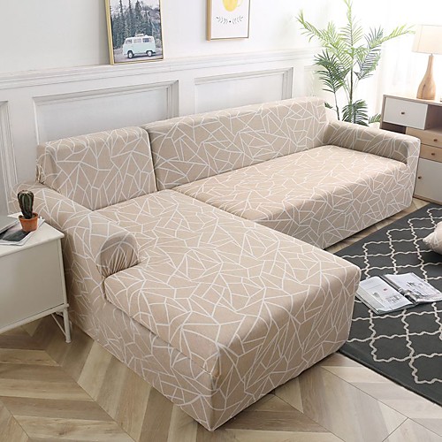 

Sofa Cover Striped / Neutral / Contemporary Printed Polyester Slipcovers