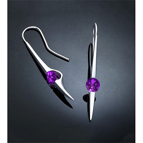 

Women's Drop Earrings Geometrical Fashion Stylish Earrings Jewelry Purple / Green For Holiday Daily Wear 2 Piece