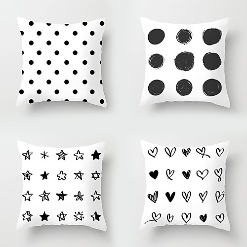 

4 pcs Throw Pillow Simple Classic 4545 cm Cushion Vintage Circle Cover Sofa Home Decor Throw Pillow Case