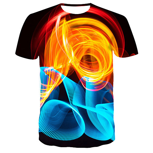 

Men's Daily T-shirt - 3D Print Yellow